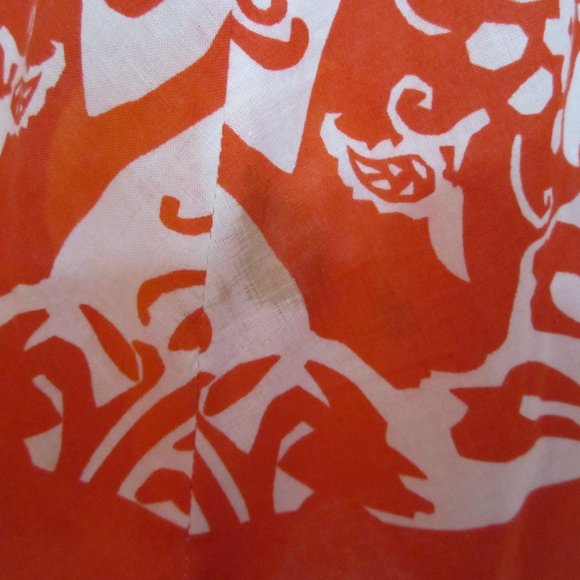 Talbots, Size 14, Blood Orange print. - Picture 3 of 3